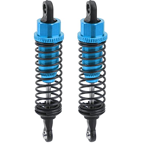 EVTSCAN Fernbedienungsauto Aluminiumlegierung 72mm Stoßdämpfer Schrägstrich 2WD RC Auto Leicht Einfach Installation RC -Auto -Enthusiasten (Blue) von EVTSCAN