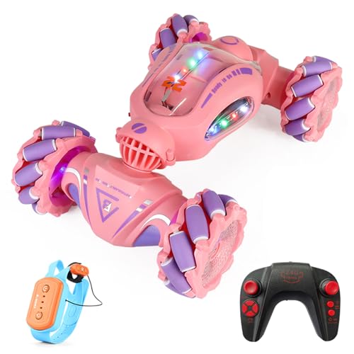 EVTSCAN Fernbedienungsstunt -Auto Dual Control Transformation Nacht Fahren Wasserspray Spaß (1 Batterie) von EVTSCAN