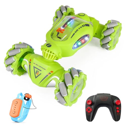 EVTSCAN Fernbedienungsstunt -Auto Dual Control Transformation Nacht Fahren Wasserspray Spaß (1 Batterie) von EVTSCAN