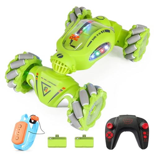 EVTSCAN Fernbedienungsstunt -Auto Dual Control Transformation Nacht Fahren Wasserspray Spaß (2 Batterie) von EVTSCAN