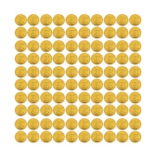 EVTSCAN Hohe Simulation detaillierte Plastikspielzeug -Requisite Set für Brettspiel -Party -Dekorationen Schatz (Pirate Gold Coins) von EVTSCAN