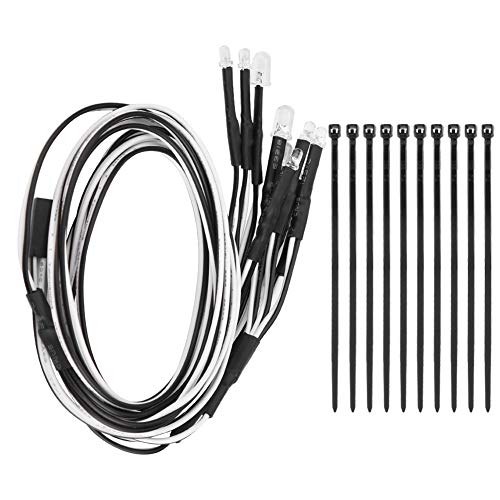 EVTSCAN LED -Leuchten RC -Modell Drift Car Accessoire 10pcs 5mm/3mm Scheinwerfer Coole realistische Simulation für RC -Autos von EVTSCAN