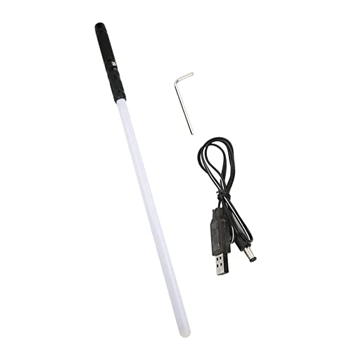 EVTSCAN LED Light Schwert 7 Farben ändern Schall Licht Schwert Cosplay Stufe Spielzeug Metall Griff Mini Light Sword (Black) von EVTSCAN