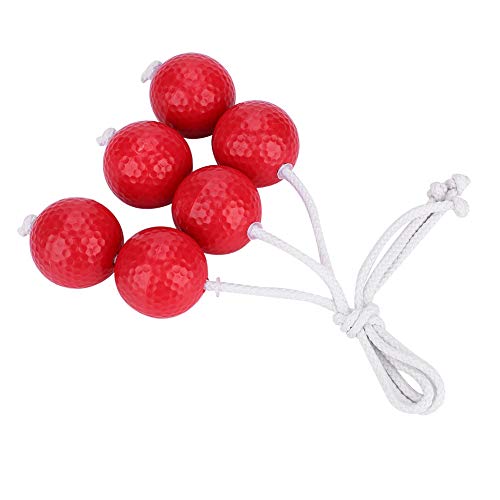 EVTSCAN Ladder Ball Toss Bolas Set Ersatz DREI Paare 2 Farben Weiche langlebige Sportbälle Innen im Freien im Freien Kinder -Kinder -Training (Red) von EVTSCAN