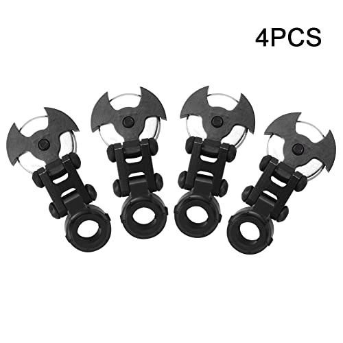 EVTSCAN Legierungsmagnet unsichtbarer Autoschale Körper nach Mount RC -Auto zum Driften hochwertiger Legierung schwarz rot (Black) von EVTSCAN
