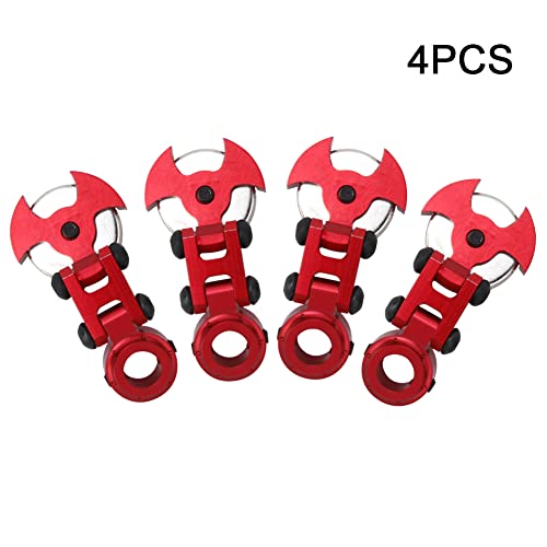 EVTSCAN Legierungsmagnet unsichtbarer Autoschale Körper nach Mount RC -Auto zum Driften hochwertiger Legierung schwarz rot (Red) von EVTSCAN