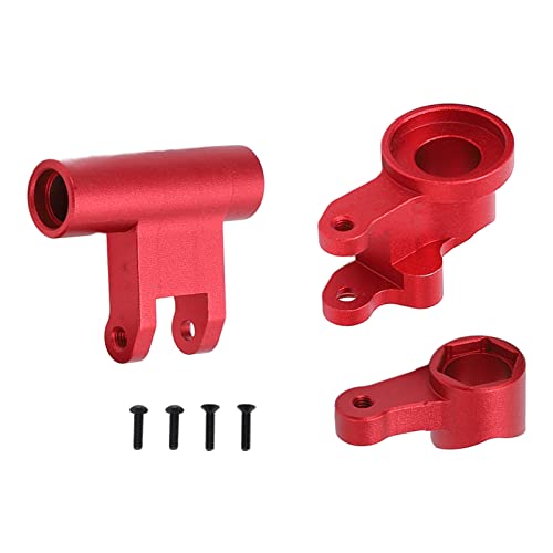 EVTSCAN Lenkkomponenten mit Aluminiumlegierung upgraden Teile für RC -Autos Leichtes kleines stabiles Lasernut U4 1/10 auf (Red) von EVTSCAN