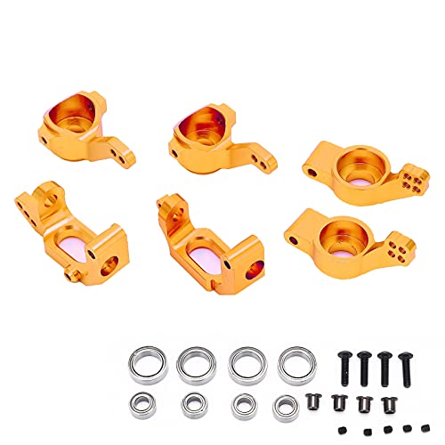 EVTSCAN Lenkscheibe -Hub -Halterungskugellager Aluminiumlegierung für HSP 1/10 RC -Auto -Upgrade -Teile (Gold) von EVTSCAN