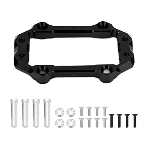 EVTSCAN Lenksservo Mount Set Aluminiumlegierung Lenkung Servo Mount Bracket für Arrma Kraton 1/8 RC -Autos (Black) von EVTSCAN