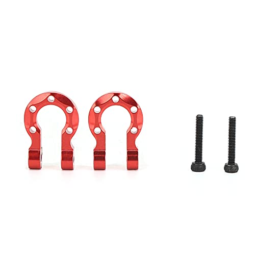 EVTSCAN Metall RC Anhänger Haken Ersatzteile mit Schraubenanpassung -4 SCX10 1/10 RC -Auto Rote Farbe von EVTSCAN