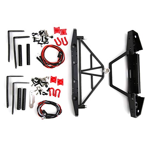 EVTSCAN Metall RC -Auto vorne Heck -Stoßfängerzubehör Hochfestes Kühldesign für axiale SCX10 90046 1/10 RC -Autoventilatoren von EVTSCAN