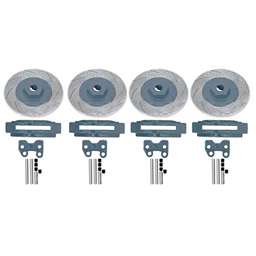 EVTSCAN Metall RC -Bremsscheiben Bremsscheiben Perfekte Authentizität 4 6 (Gray) von EVTSCAN