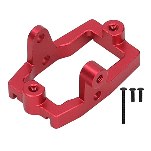 EVTSCAN Metall Servo Mount Aluminiumlegierung Flexible Steuerung Genauige Größe Leicht RC Crawler Servo Mount 1/18 4m (Red) von EVTSCAN