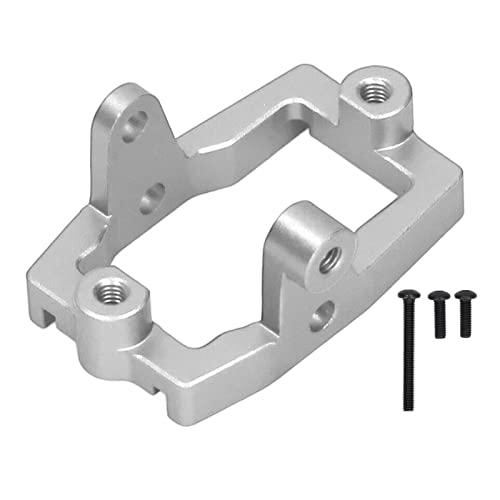 EVTSCAN Metall Servo Mount Aluminiumlegierung Flexible Steuerung Genauige Größe Leicht RC Crawler Servo Mount 1/18 4m (Silver) von EVTSCAN