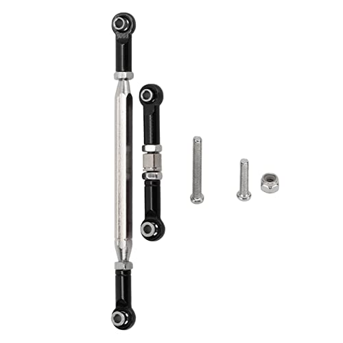EVTSCAN Metall Verbesserte Servo Link Rod Lenkung Zugstange für MN D90 MN91 MN96 MN99S RC Auto Teile (Black) von EVTSCAN