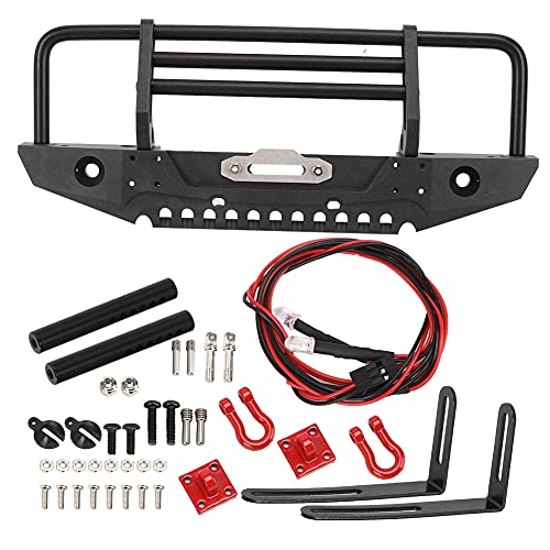 EVTSCAN Metall vordere Stoßfänger Fernbedienung Auto Ersatzteile -4 Axial SCX10 90046 RC -LED -Leuchten Montageklammern Schwarz von EVTSCAN