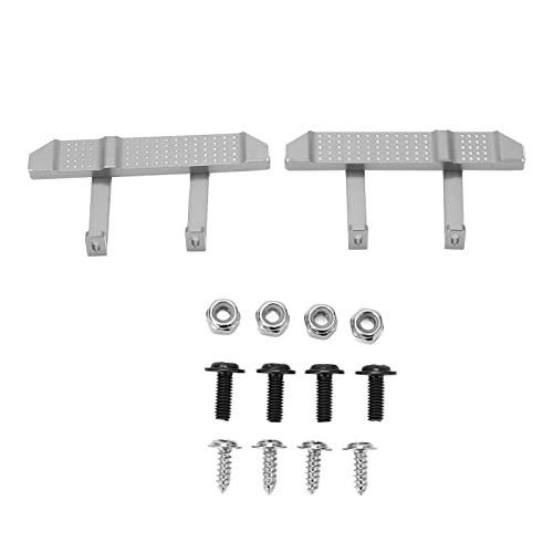 EVTSCAN Metallpedal Aluminiumlegierung Seitenplatten -Pedale Kletterwagen D90 D91 D96 D99 D99S 1/12 RC Exquisite Upgrade -Teile (R790S Silver) von EVTSCAN