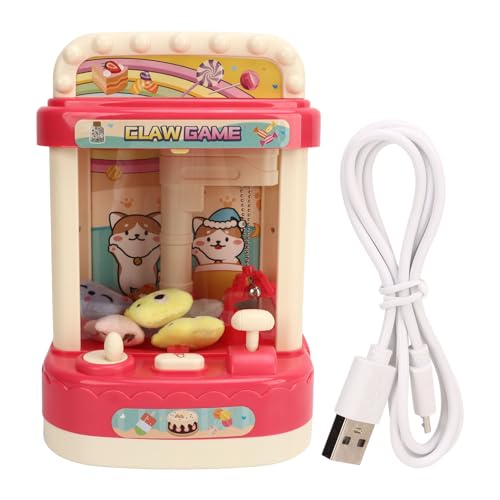 EVTSCAN Mini Doll Machine Musikklaue für Home Party Weihnachten Geburtstagse (Rosy) von EVTSCAN