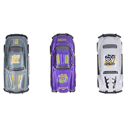 EVTSCAN Pull Back Car Model Spielzeug hoch simulierte 3 PCs Set Zink Legierung ABS robust für Kinderspiele von EVTSCAN