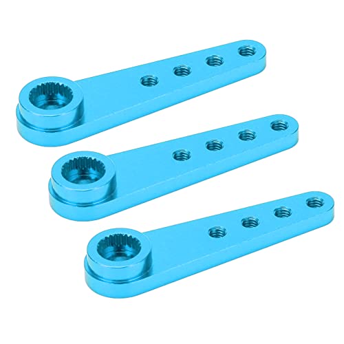 EVTSCAN RC 25T Lenksservo Arm CNC für 1/10 RC -Auto -Aluminiumlegierung bearbeitet (Blue) von EVTSCAN