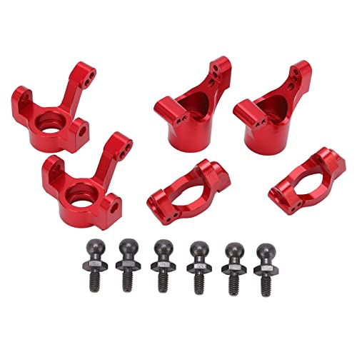 EVTSCAN RC Aluminium C Hubs Lenkblock Achs träger für LaTrax Teton 1/18 RC Auto (Red) von EVTSCAN