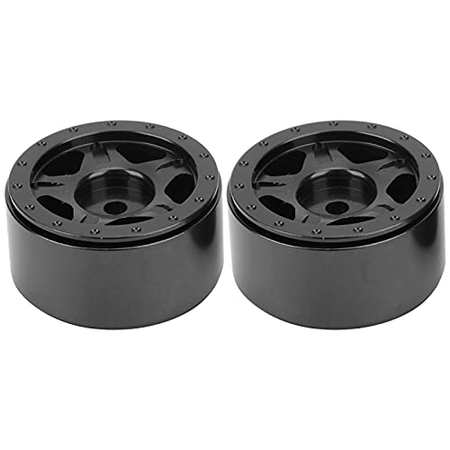 EVTSCAN RC -Aluminium -Leichtmetallrad -Hub -Upgrade -Teile für axiale SCX24 90081 1/24 RC -Auto (Black) von EVTSCAN