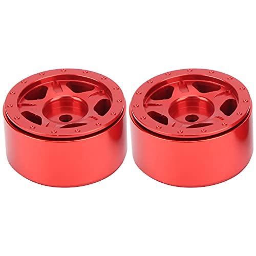 EVTSCAN RC -Aluminium -Leichtmetallrad -Hub -Upgrade -Teile für axiale SCX24 90081 1/24 RC -Auto (Red) von EVTSCAN