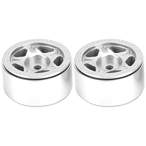 EVTSCAN RC -Aluminium -Leichtmetallrad -Hub -Upgrade -Teile für axiale SCX24 90081 1/24 RC -Auto (Silver) von EVTSCAN
