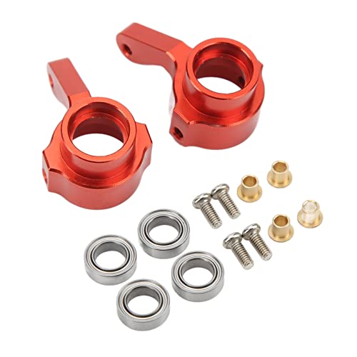 EVTSCAN RC Aluminium Lenkung Tasse Universal Achsschenkel Upgrade Teile für WPL B14 1/16 RC Auto (Red) von EVTSCAN