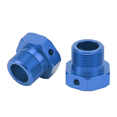 EVTSCAN RC Aluminium Wheel Hex Hubs Legierung Stabiler Steuerelement Bright Color 2pcs für arrma 1/5 Ausgestoßener Kraton 8s (Dark Blue) von EVTSCAN