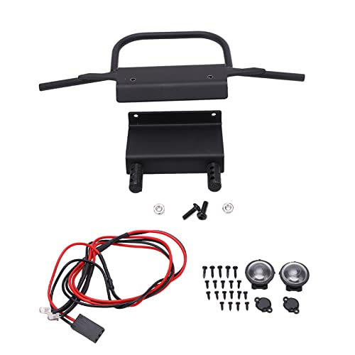 EVTSCAN RC Aluminium vordere Stoßfänger mit LED -Scheinwerfer für MN86 G500 1/12 RC -Auto Superior Lighting Performance and Protection (R787C) von EVTSCAN