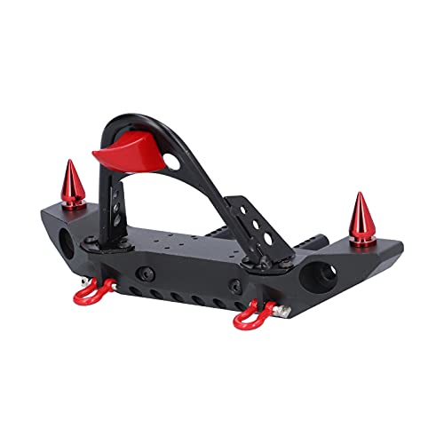 EVTSCAN RC Aluminiumlegierung vordere Stoßfänger LED -Leuchte 4 SCX10 90046 90047 1/10 RC -Auto (Red) von EVTSCAN