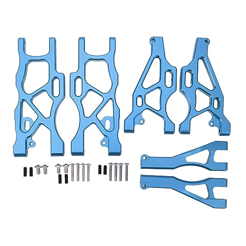 EVTSCAN RC Aluminiumlegierung vorderen Hinterradaufhängung Set reibungsloses Fahren für Arma Mojave 6s 1/7 RC -Autos (Blue) von EVTSCAN