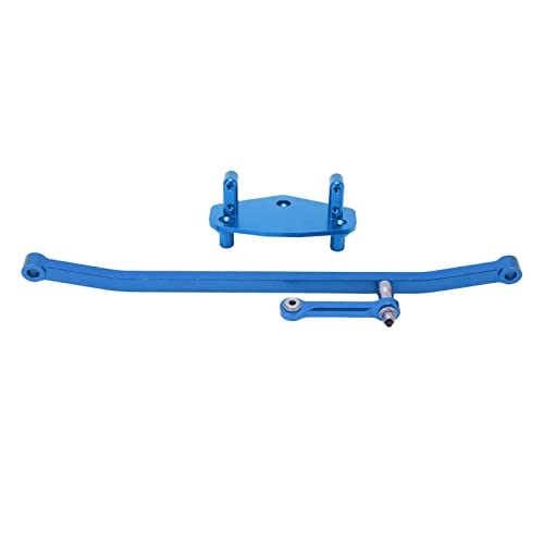 EVTSCAN RC Aluminiumlenker Lenkverbindungsstange Servo -Mount -Basis -Basis -Set Aluminiumlegierung Leichtes Hochleistungs -Upgrade Fernbedienungsauto losi LMT 4WD (Blue) von EVTSCAN
