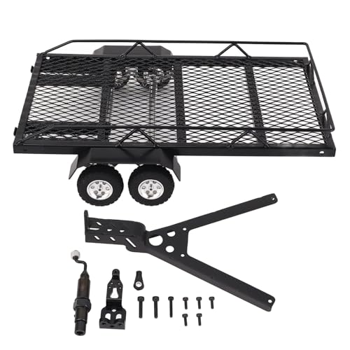 EVTSCAN RC Anhänger 1/18 Maßstab Metall Kupplung Doppel Achse mit 4 Reifen Upgrade-Teile Zubehör für RC Raupen Autos und Off-Road-Fahrzeuge Eisen Material BAU EVTSCAN RC Anhänger 1/18 Maßstab Metall Kupplung Doppel Achse mit 4 Reifen Upgrade-Teile Zubehör für RC Raupen Autos und Off-Road-Fahrzeuge Eisen Material BAU von EVTSCAN