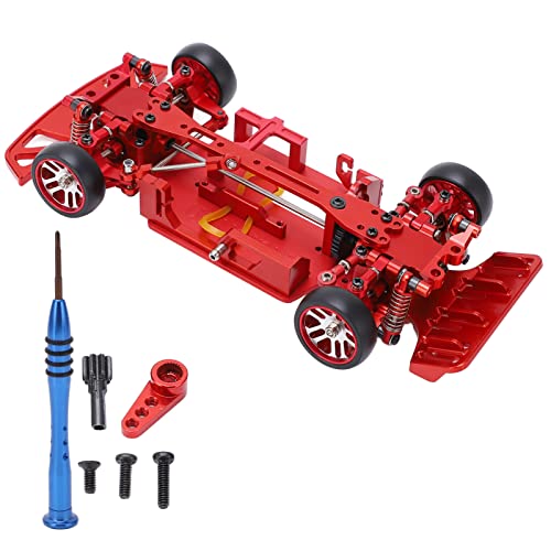 EVTSCAN RC -Auto Aluminiumlegier -Chassis -Rahmen mit n für Wltoys 1/28 284131 K969 K979 K989 K999 (Red) von EVTSCAN