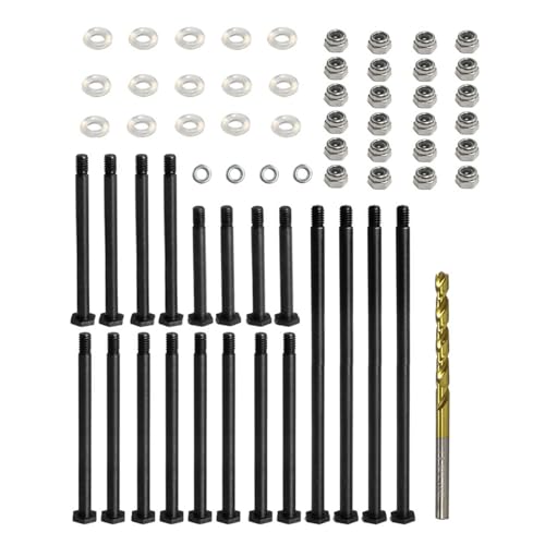 EVTSCAN RC-Auto-Federung Pin-Set Stahltifte mit Bohrer muttern O-Ringe-Unter Leg scheiben für XRT 1/6 RC-Autos von EVTSCAN