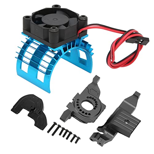 EVTSCAN RC -Auto -Kühlkörper -Aluminium -Legierungsmotorhalter mit Bodenplattenkühlkörper für Aluminiumlegierung (Black) von EVTSCAN