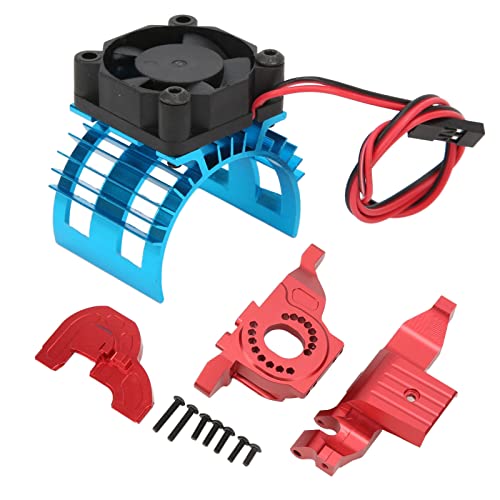 EVTSCAN RC -Auto -Kühlkörper -Aluminium -Legierungsmotorhalter mit Bodenplattenkühlkörper für Aluminiumlegierung (Red) von EVTSCAN