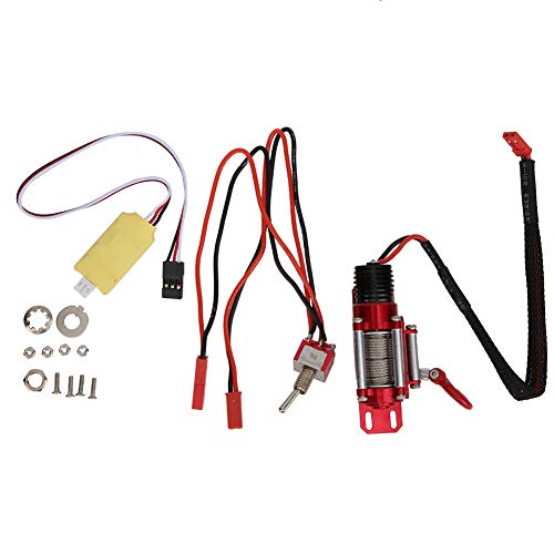 EVTSCAN RC Auto Metall Elektrische Winde Teile Zubehör Schalter Fernbedienung Panel Klettern Auto Rot von EVTSCAN