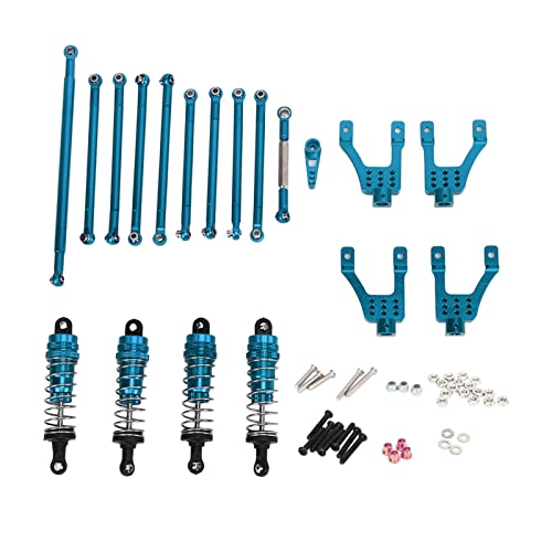 RC -Auto -Modifikationsteile Mn86 1:12 Crawler RC Pull Rod Lenkung Links Stoßdämpfer Set (Blue) von EVTSCAN