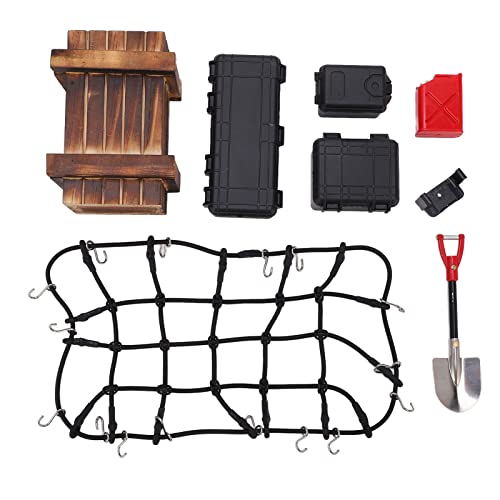 EVTSCAN RC Auto Simulations Werkzeuge Koffer Set für SCX10 Klettern Autozubehör (Black) von EVTSCAN