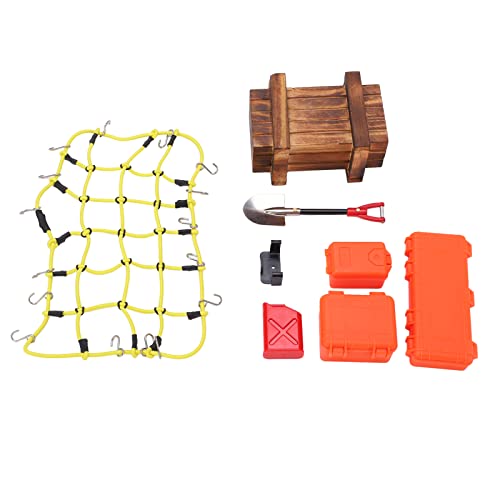 EVTSCAN RC Auto Simulations Werkzeuge Koffer Set für SCX10 Klettern Autozubehör (Yellow) von EVTSCAN