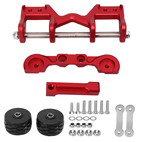 EVTSCAN RC -Auto -Up Stall -Aluminiumlegierung Wheelie Bar Maxx 1/10 RC -Auto (Red) von EVTSCAN
