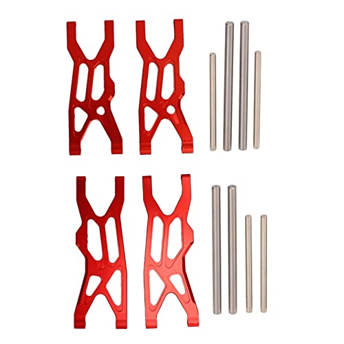 EVTSCAN RC -Auto vorne Heck Arm Arm Aluminium Legierung untere Suspension Schwung Arms Ersatzkit für arrma 1/10 Kraton Upgrade -Zubehör (Red) von EVTSCAN
