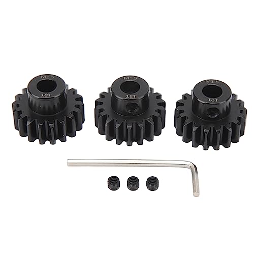 EVTSCAN RC -Autogetriebe Stahlmotor Getriebe Einfache Installation Stabiles Rollen -Hochfestigkeitsmaterial für 1/5 1/8 1/10 Modellauto -Enthusiasten (18T) von EVTSCAN