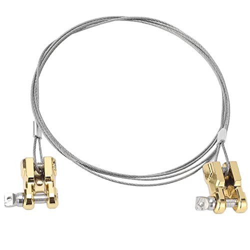 EVTSCAN RC -Autosimulationsanhänger Anhänger Schleppseil Aluminiumlegierung mit Schlepptauhaken für Fernbedienungsauto 1/10 Crawler (Gold) von EVTSCAN
