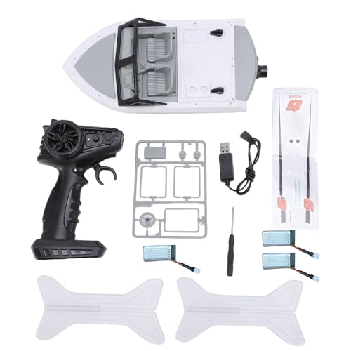 EVTSCAN RC -Boot Schnellgeschwindigkeit bürstenloser Motor regenproof wiederaufladbares RC Rennboot für Kinder Jungen Mädchen (3 Batterien) von EVTSCAN