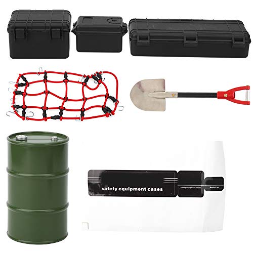 EVTSCAN RC Car Decorative Tools kleine einfache Trage -Simulationen verstärken authentische Gefühle Schwarz Rot anwendbare Szene (Black) von EVTSCAN