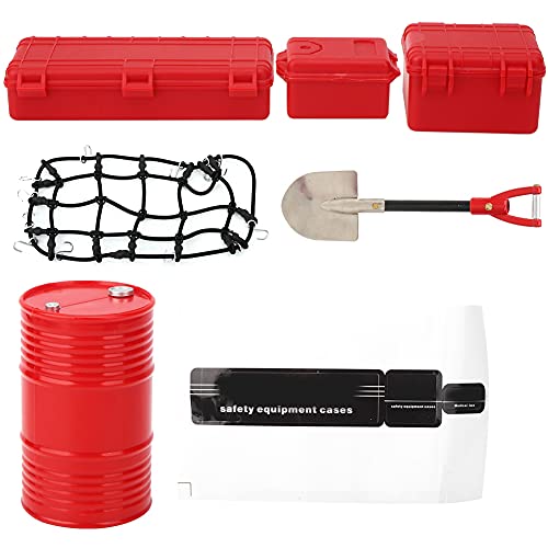 EVTSCAN RC Car Decorative Tools kleine einfache Trage -Simulationen verstärken authentische Gefühle Schwarz Rot anwendbare Szene (Red) von EVTSCAN